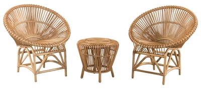Luxus Bambus Garten Möbel Set Naturfarben Luxury Bamboo Garden Furniture Set Natural