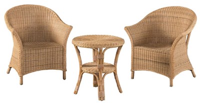 Luxus Bambus Garten Möbel Set Naturfarben Luxury Bamboo Garden Furniture Set Natural