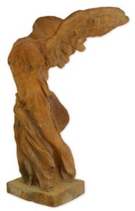 Casa Padrino Sculpture de Décoration de Jardin Art Nouveau Rouille 46 x 70 x H. 97 cm - Elégante Décoration de Jardin en Métal Figurine - Accessoires de Décoration de Jardin Baroque & Art Nouveau