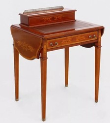 Barock Sekretär ausklappbar Tisch Empire Antik Stil Stilmöbel Secretary Desk Baroque Furniture Interior Möbel Einrichtung