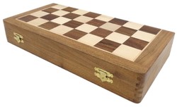 Casa Padrino conjunto de ajedrez de lujo marrón / beige / plata / oro 40 x 40 cm - Ajedrez de madera plegable - Tablero de ajedrez de madera con piezas de ajedrez de latón - Accesorios de lujo