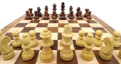 Luxus Schach Set Holz Schachbrett mit Holz Schachfiguren Luxury Chess Set Wood Chess Board with Wood Chess Pieces