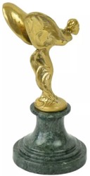 Luxus Deko Bronze Marmor Briefbeschwerer Frau mit Flügeln Gold Grün Luxury Decorative Bronze Marble Paperweight Lady with Wings Gold Green