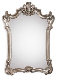 Casa Padrino espejo barroco de lujo plata - Espejo de pared de estilo barroco italiano hecho a mano - Muebles de lujo en estilo barroco - Muebles barrocos - Calidad de Lujo - Hecho en Italia
