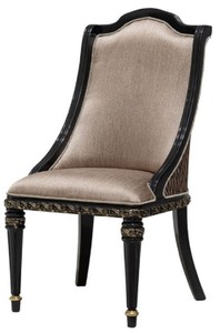 Casa Padrino Luxus Barock Esszimmer Set Silber / Braun / Schwarz / Gold - 1 Barock Esstisch & 6 Barock Esszimmerstühle - Luxus Esszimmer Möbel im Barockstil - Prunkvolle Barock Esszimmer Möbel