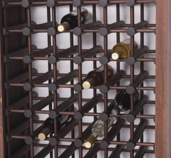 Landhausstil Massivholz Weinschrank Weinregal Braun Schwarz Country Style Solid Wood Wine Cabinet Wine Shelf Brown Black