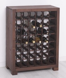 Landhausstil Massivholz Weinschrank Weinregal Braun Schwarz Country Style Solid Wood Wine Cabinet Wine Shelf Brown Black