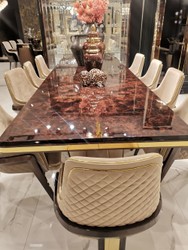 Luxus Art Deco Massivholz Esstisch Esszimmertisch Küchentisch Braun Beige Gold Luxury Art Deco Solid Wood Dining Room Table Kitchen Table Brown Beige Gold Luxus Art Deco Massivholz Esstisch Esszimmertisch Küchentisch Braun Beige Gold Luxury Art Deco Solid Wood Dining Room Table Kitchen Table Brown Beige Gold