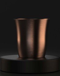 Casa Padrino refrigeratore di champagne di lusso in rame Ø 18 x A. 19 cm - Raffreddatore di vino rotondo - Accessori gastronomia - Accessori ristorante - Accessori hotel - Qualità di lusso