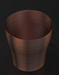 Runder Luxus Kupfer Champagnerkühler Weinkühler Round Luxury Copper Champagne Cooler Wine Cooler