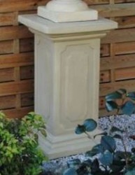 Barock Garten Terrassen Deko Stein Säule Grau Baroque Garden Terrace Deco Stone Pillar Gray