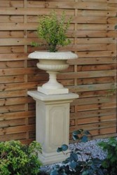 Barock Garten Terrassen Deko Stein Säule Grau Baroque Garden Terrace Deco Stone Pillar Gray
