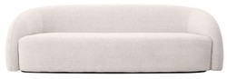 Casa Padrino divano di lusso bianco / nero 220 x 92 x A. 65 cm - Divano soggiorno - Divano hotel - Mobili soggiorno - Mobili hotel - Arredamento di soggiorno - Arredamento di lusso