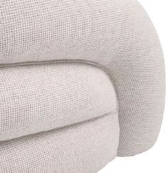 Casa Padrino divano di lusso bianco / nero 220 x 92 x A. 65 cm - Divano soggiorno - Divano hotel - Mobili soggiorno - Mobili hotel - Arredamento di soggiorno - Arredamento di lusso