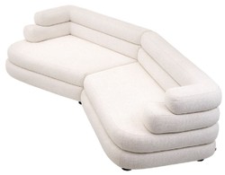 Gebogenes Luxus Wohnzimmer Hotel Sofa Weiß Schwarz Curved Luxury Living Room Hotel Sofa White Black