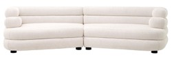Gebogenes Luxus Wohnzimmer Hotel Sofa Weiß Schwarz Curved Luxury Living Room Hotel Sofa White Black