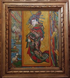Vincent van Gogh Cortesan Japanese Woman Oil Painting Vincent van Gogh Cortesan Japanese Woman Oil Painting
