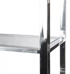Casa Padrino armadio scaffale con scala nero / argento 219 x 43 x A. 240 cm - Armadio per libri - Armadio da soggiorno - Armadio da ufficio - Mobili soggiorno - Mobili ufficio - Mobili di lusso