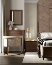 Casa Padrino lampada da tavolo di lusso ottone 15,5 x 15,5 x A. 41,5 cm - Lampada da comodino in metallo con paralume in vetro - Lampade da tavolo di lusso - Qualità di lusso - Fatto in Italia