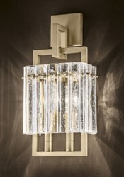 Casa Padrino lampada da parete di lusso ottone 22,5 x 13 x A. 45 cm - Lampada in metallo con paralume in vetro - Lampade da parete di lusso - Qualità di lusso - Fatto in Italia