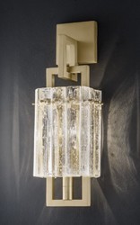 Casa Padrino luxury wall lamp brass 15.5 x 13 x H. 45 cm - Metal wall lamp with glass lampshade - Luxury wall lights - Luxury quality - Made in Italy