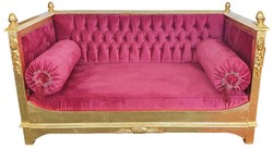 Casa Padrino baroque dog bed bordeaux red / gold - Magnificent antique style dog bed - Handmade dog furniture in the baroque style - Baroque pet furniture - Antique style pet furniture