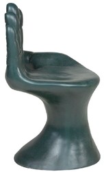 Casa Padrino luxury designer chair hand ocean blue 60 x 50 x H. 89 cm - Fiberglass chair - Luxury furniture - Designer furniture - Fiberglass furniture