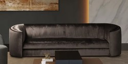 Casa Padrino sofá de lujo gris 275 x 89 x A. 75 cm - Sofá de salón - Sofá de hotel - Muebles de salón - Interiores de salón - Muebles de hotel - Muebles de lujo - Interiores de lujo