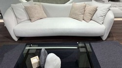 Casa Padrino luxury sofa white 280 x 98 x H. 90 cm - Living room sofa - Hotel sofa - Living room furniture - Living room furnishings - Hotel furniture - Luxury furniture