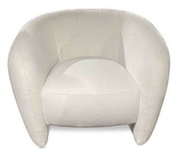 Casa Padrino poltrona di lusso bianco 112 x 98 x A. 80 cm - Poltrona soggiorno - Poltrona hotel - Mobile soggiorno - Mobile hotel - Mobile di lusso - Arredamento di lusso