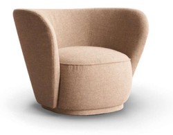 Casa Padrino fauteuil de luxe marron 95 x 81 x H. 71 cm - Fauteuil de salon - Fauteuil d'hôtel - Meuble de salon - Meuble d'hôtel - Meuble de luxe - Ameublement de luxe
