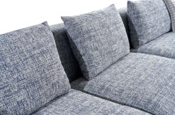 Luxus Wohnzimmer Hotel Sofa Blau Grau Schwarz Luxury Living Room Hotel Sofa Blue Gray Black