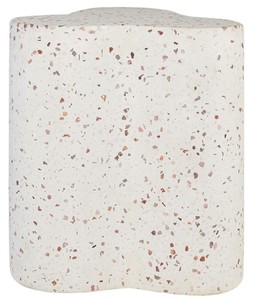 Casa Padrino luxury terrazzo natural stone side table / stool white 41.5 x 41.5 x H. 45 cm - Living room furniture - Hotel furniture - Natural stone furniture - Luxury furniture Casa Padrino luxury terrazzo natural stone side table / stool white 41.5 x 41.5 x H. 45 cm - Living room furniture - Hotel furniture - Natural stone furniture - Luxury furniture