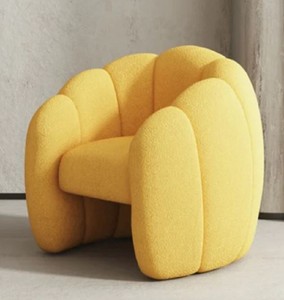 Casa Padrino luxury designer armchair orange 75 x 70 x H. 75 cm - Living room armchair - Living Room Furniture - Hotel Furniture - Luxury Quality - Made in Italy