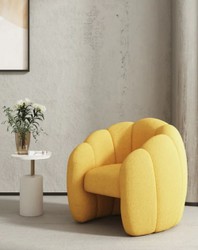 Casa Padrino poltrona di design di lusso arancio 75 x 70 x A. 75 cm - Poltrona da salotto - Mobili per soggiorno - Mobili per hotel - Qualità di lusso - Fatto in Italia