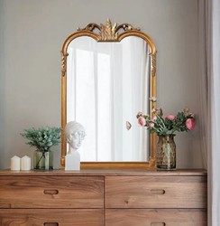 Casa Padrino espejo barroco de lujo oro antiguo - Magnífico espejo de pared de estilo barroco italiano - Muebles de lujo en estilo barroco - Hecho en Italia - Magníficos muebles barrocos