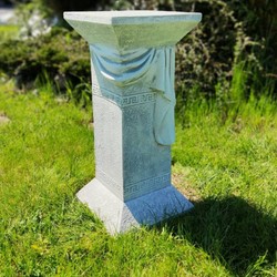 Quadratische Barock Garten Terrassen Deko Stein Säule Grau Square Baroque Garden Terrace Deco Stone Pillar Gray
