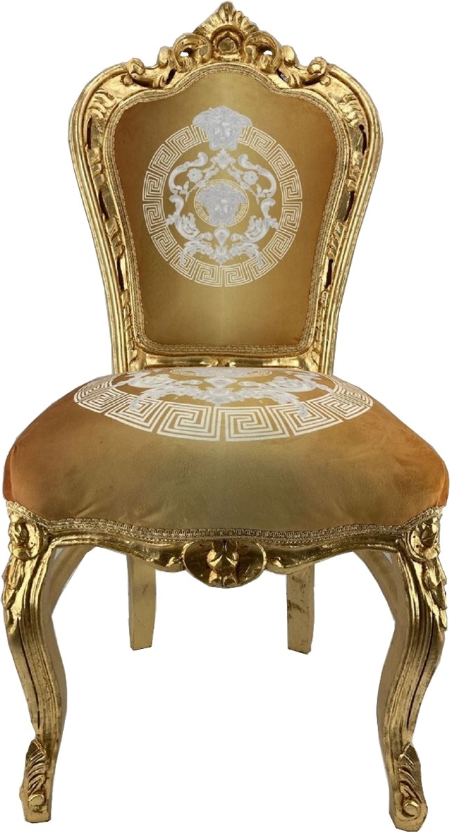 Barock Stuhl Gold Muster Baroque Chair Medusa Casa Padrino Stuhl Esszimmer Barock Stuhl Gold Muster Baroque Chair Medusa Casa Padrino Stuhl Esszimmer
