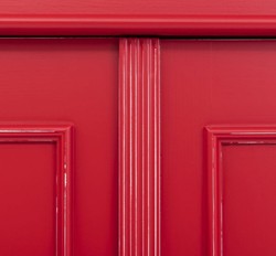 Casa Padrino garde-robe de style campagnard shabby chic rouge antique 110 x 58 x H. 180 cm - Armoire de chambre en bois massif avec 2 portes - Meuble de chambre de style campagnard shabby chic