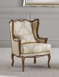 Casa Padrino fauteuil baroque de luxe or / marron - Fauteuil de salon baroque fait main avec motif - Mobilier de salon de luxe de style baroque - Qualité de luxe - Fabriqué en Italie