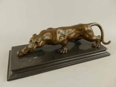 Casa Padrino escultura de bronce de lujo leopardo sobre base de mármol 40 cm estilo antiguo Casa Padrino escultura de bronce de lujo leopardo sobre base de mármol 40 cm estilo antiguo