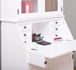 Landhausstil Schrank Büroschrank Bücherschrank Regalschrank Weiß Country Style Cabinet Office Cabinet Bookcase Shelf Cabinet White