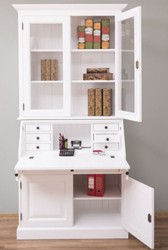 Landhausstil Schrank Büroschrank Bücherschrank Regalschrank Weiß Country Style Cabinet Office Cabinet Bookcase Shelf Cabinet White