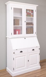Landhausstil Schrank Büroschrank Bücherschrank Regalschrank Weiß Country Style Cabinet Office Cabinet Bookcase Shelf Cabinet White