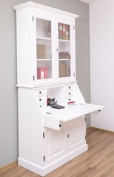 Landhausstil Schrank Büroschrank Bücherschrank Regalschrank Weiß Country Style Cabinet Office Cabinet Bookcase Shelf Cabinet White