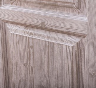 Casa Padrino Landhausstil Schlafzimmerschrank Weiß / Naturfarben 232 x 59 x H. 197 cm - Massivholz Kleiderschrank mit 6 Türen und 4 Schubladen - Massivholz Schlafzimmer Möbel im Landhausstil