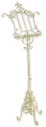 Casa Padrino Art Nouveau music stand cream white 54 x 40 x H. 120 cm - Elegant metal music stand Art Nouveau style - Baroque & Art Nouveau decorative accessories - Baroque & Art Nouveau furniture