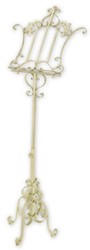 Casa Padrino Art Nouveau music stand cream white 54 x 40 x H. 120 cm - Elegant metal music stand Art Nouveau style - Baroque & Art Nouveau decorative accessories - Baroque & Art Nouveau furniture