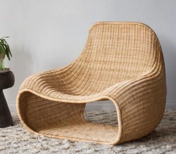 Casa Padrino Luxury Garden Armchair Natural 104 x 89 x H. 85 cm - Rattan Armchair - Rattan Furniture - Garden & Terrace Furniture - Luxury Quality - Made in Italy