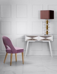Casa Padrino Luxury Console Matt White / Antique Silver 100 x 35 x H. 80 cm - Mirrored Solid Wood Console Table with 2 Drawers - Luxury Furniture - Luxury Furnishings